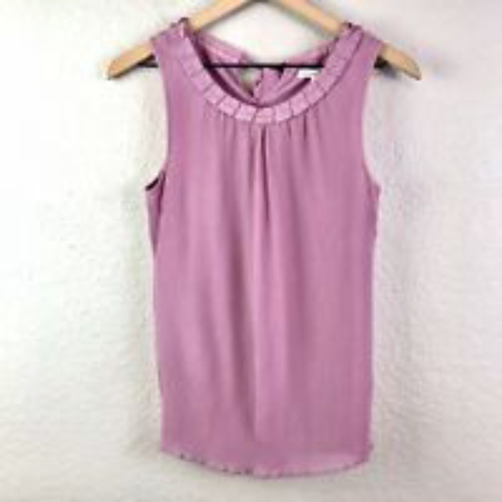 banana republic sleeveless tie back top lavender